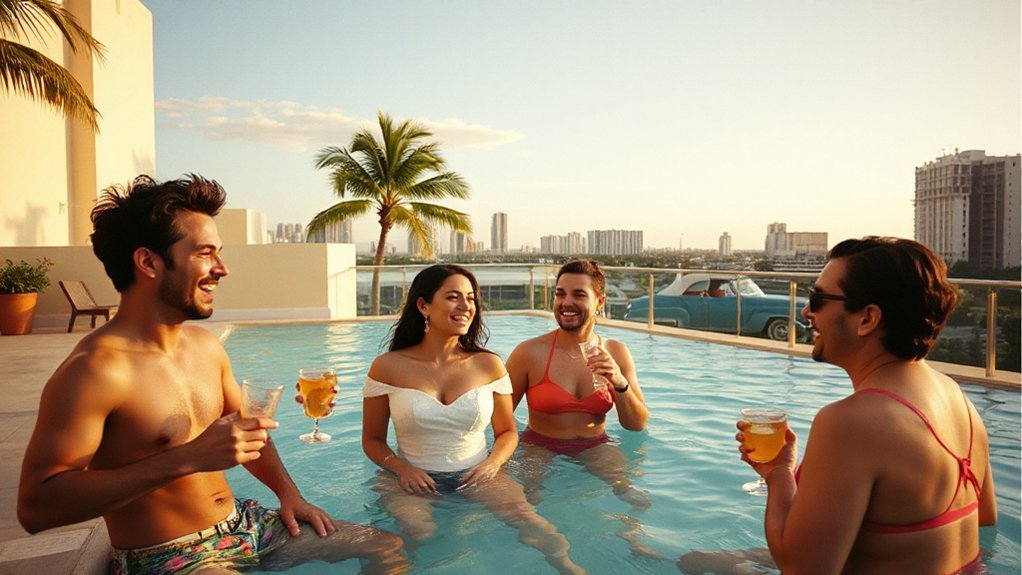 sunrise beach art deco