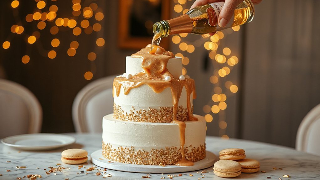 tilted bottle frozen splash