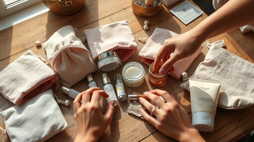 tsa friendly labeled skincare kits
