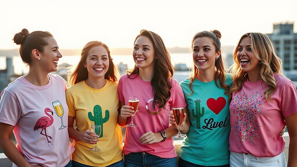 winking punny bridal tee